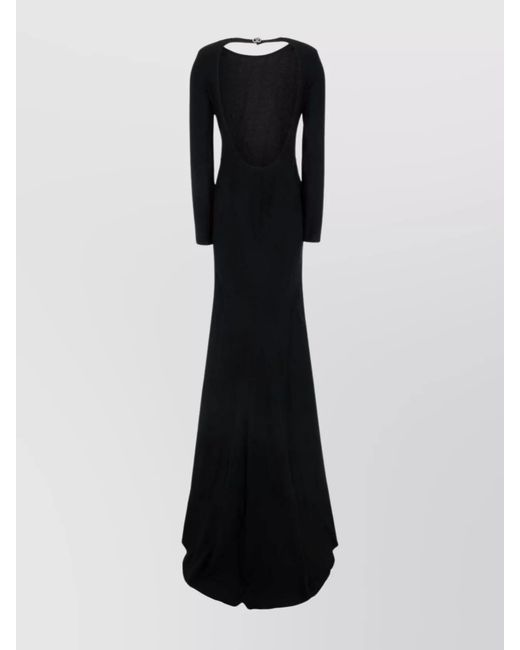 Gucci Black Crepe Maxi Dress