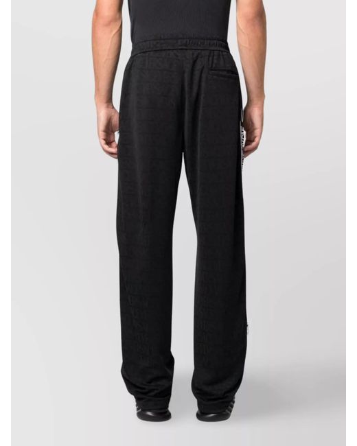 Versace Black Printed Regular-Fit Track Pants for men