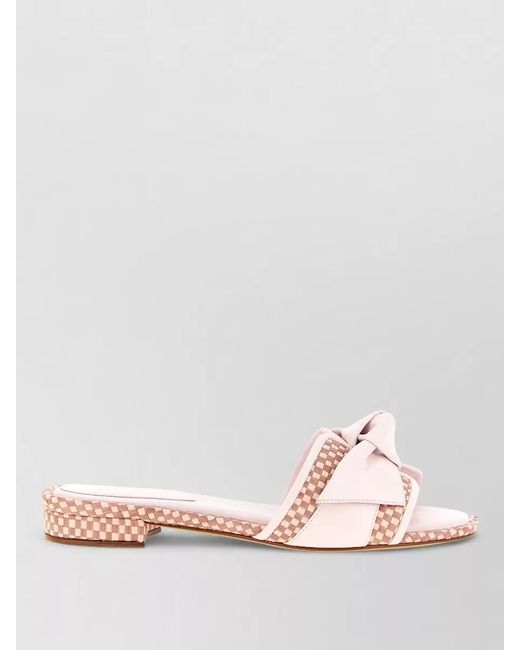 Alexandre Birman Pink Leather Maxi Clarita Sandals