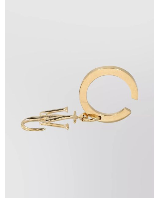 J.W. Anderson White Anchor Pendant Earring