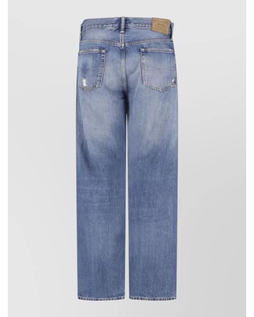 Polo Ralph Lauren Blue Straight Leg Denim Jeans Five Pocket for men