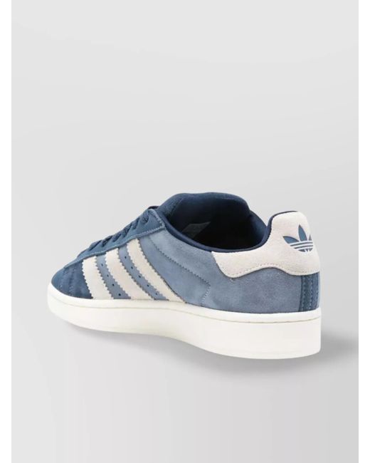 Adidas Blue Suede Leather Low-Top Sneakers