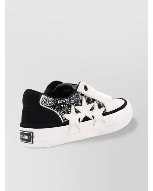 Amiri Metallic Leather Low-Top Sneakers for men