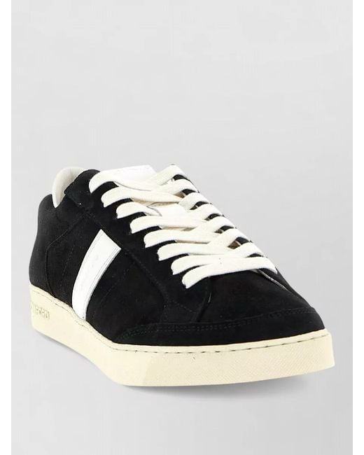 Tom Ford Black Suede Low-Top Sneakers for men