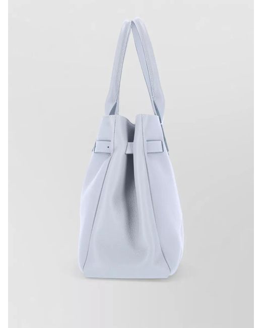 Ballantyne Blue Leather Tote Bag