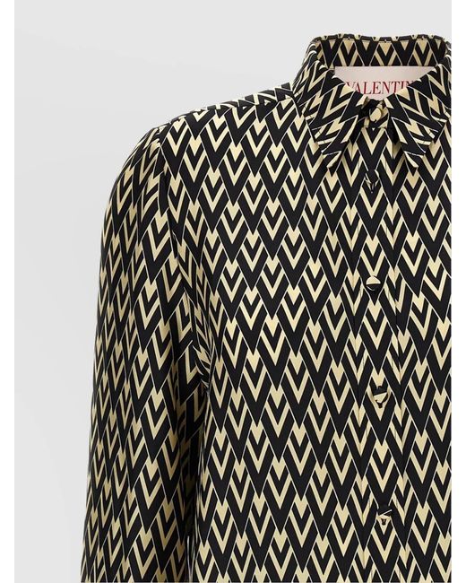 Valentino Garavani Black Silk Shirt