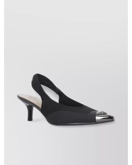 Pinko Multicolor Mesh Slingback Sandals Kitten Heel