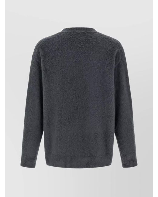 Roberto Collina Gray Cotton Jumper for men