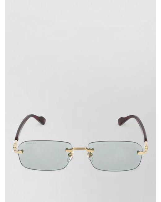 Gucci Multicolor Sunglasses Gg1221S 003 Rectangular Metal Frame for men