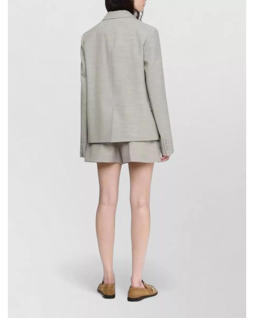 J.W. Anderson Gray Double Breasted Tailored Jacket Structured Shoulders