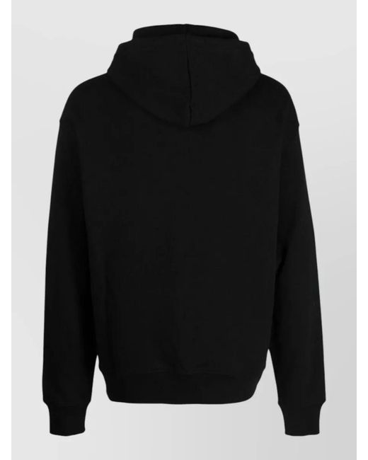 ICECREAM Black Running Dog Graphic Hooded Sweatshirt for men
