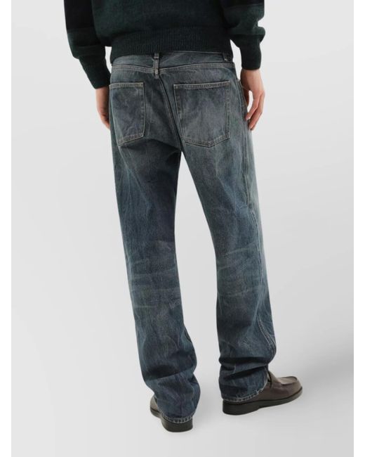 1989 STUDIO Gray Denim Straight-Leg Trousers for men