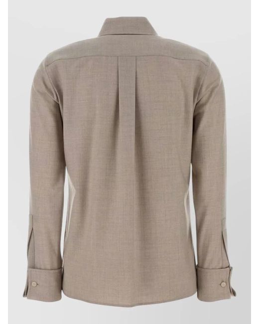 Max Mara Brown Cashmere Shirt for men
