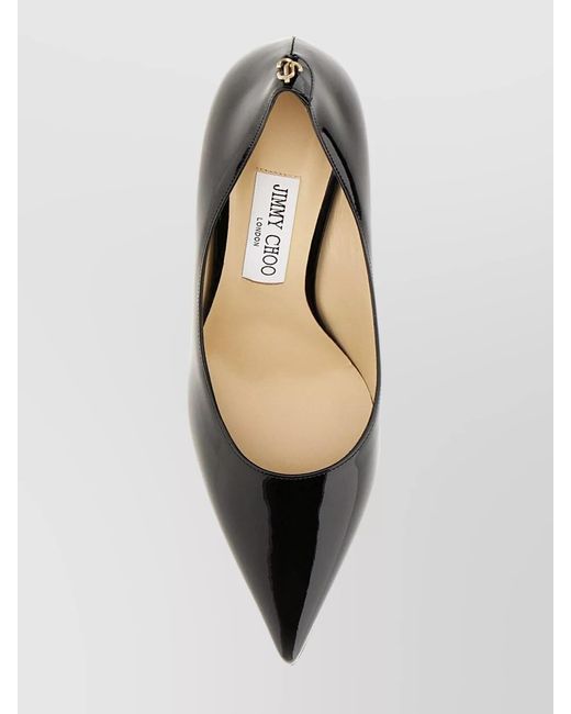 Jimmy Choo Natural Patent Leather Pointed-Toe Stiletto Pumps