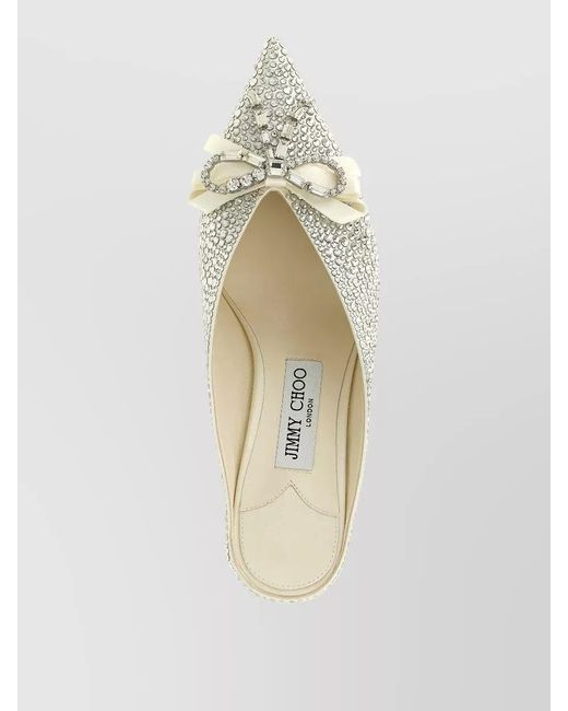 Jimmy Choo Multicolor Crystal-Embellished Mules