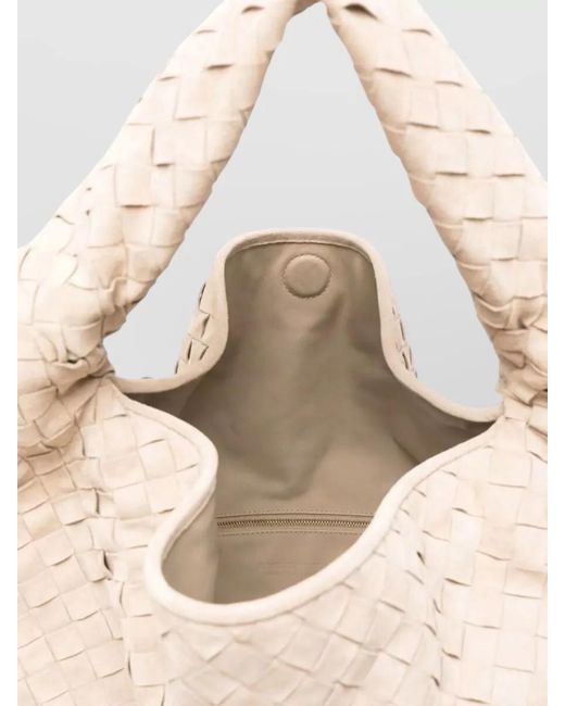 Bottega Veneta Natural Large Hop Shoulder Bag Top Handle