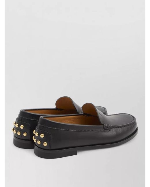 Tod's Gray Calfskin Loafers