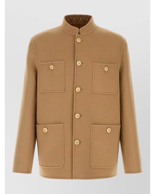 Valentino Garavani Natural Wool Shirt Jacket for men