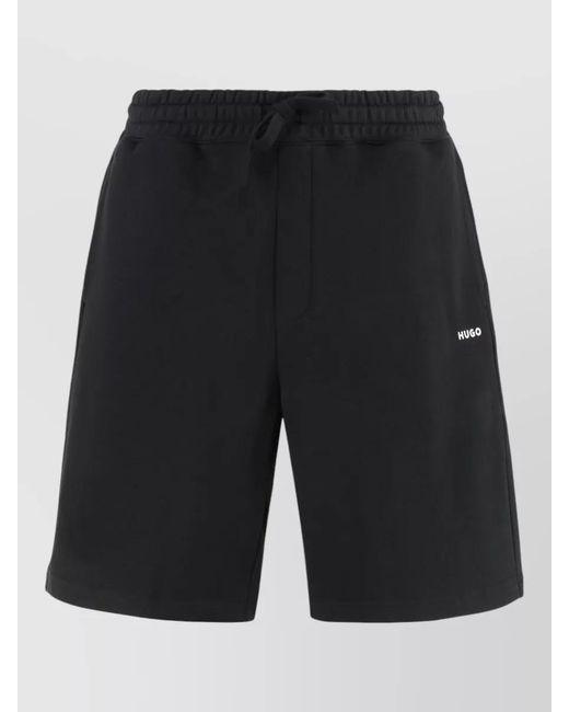 Boss Black Cotton Shorts for men