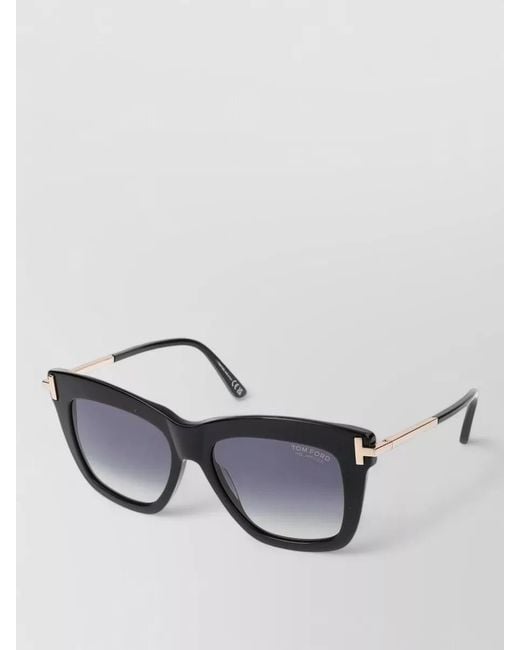 Tom Ford Metallic Sunglasses Cat Eye Polarized Gradient Ft0822