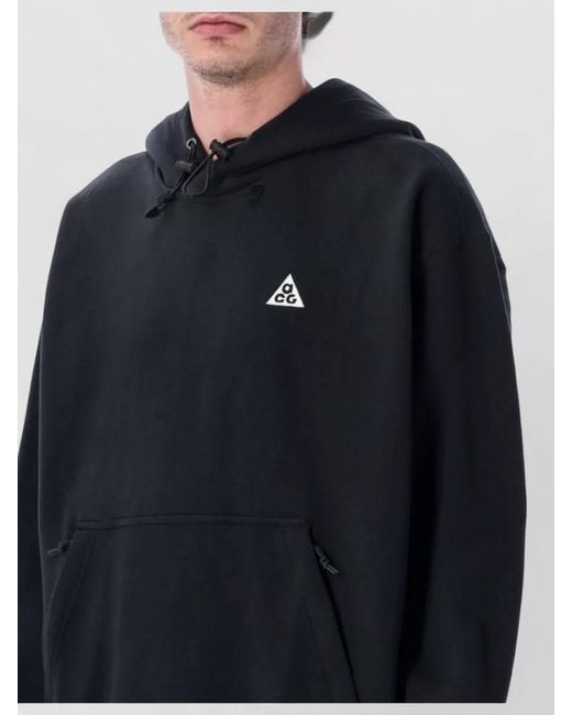 Nike Blue Acg Fleece Hoodie Therma Fit Pullover