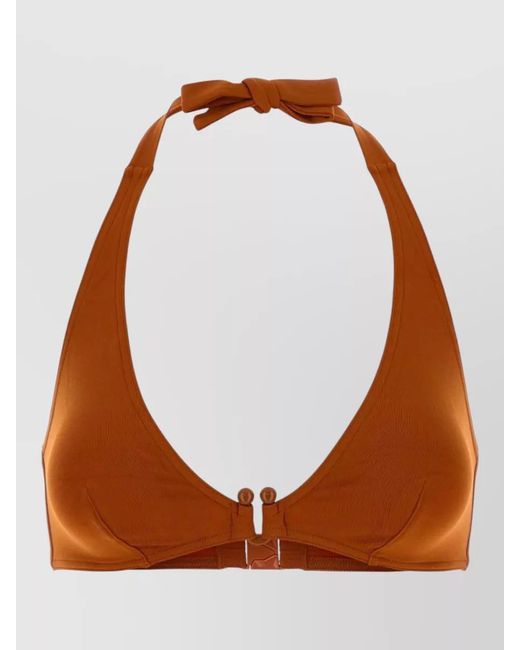 Eres Brown Stretch Nylon Bikini Top