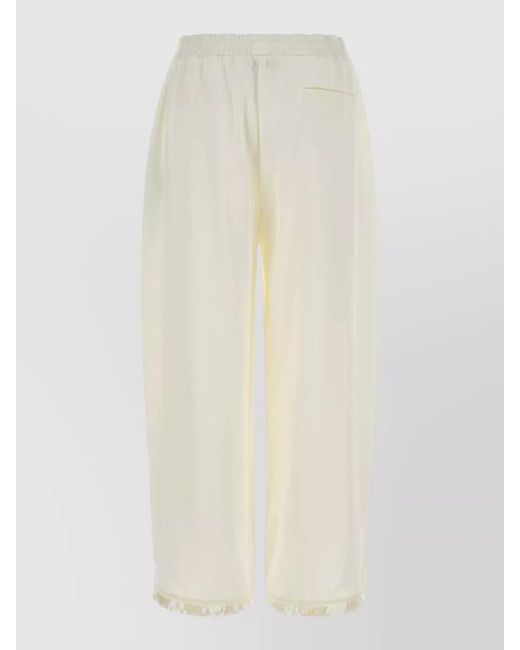 Stella McCartney White Satin Pyjama Trousers