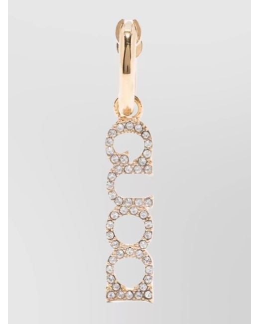 Gucci White Crystal Embellished-Tone Earrings Collection