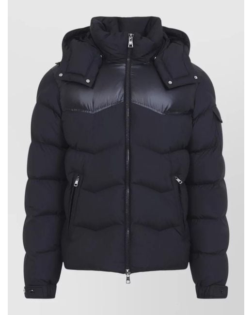 Moncler Blue Down Quilted Puffer Jacket for men