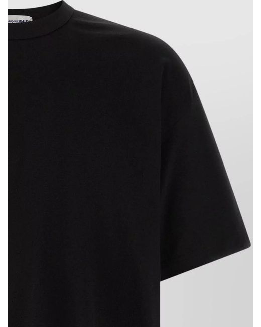 Comme des Garçons Black Logo Signature T Shirt Crew Neck for men