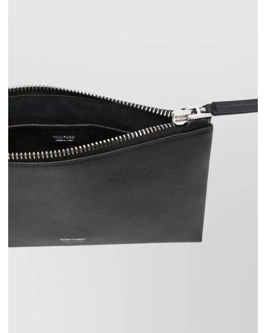 Tom Ford Black Calf Leather Wallet for men