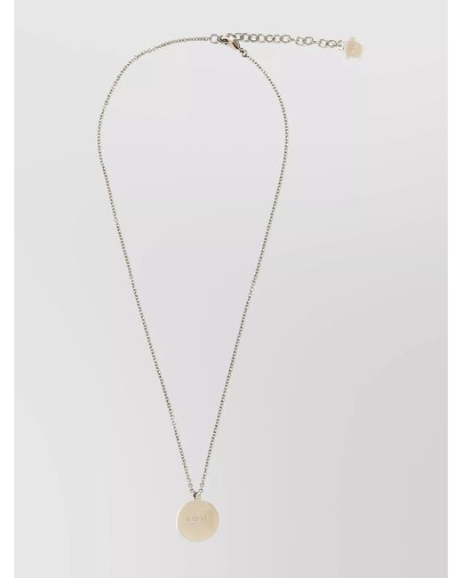 Versace White Link Chain Pendant Necklace for men