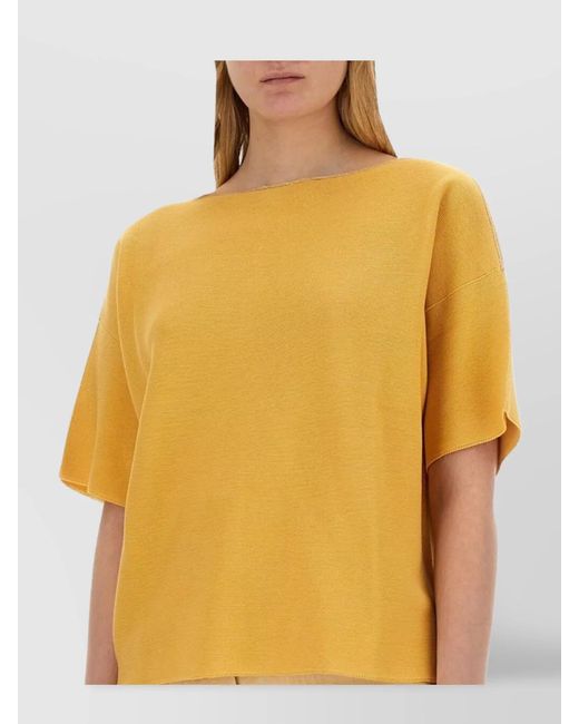 Fabiana Filippi Yellow Knit Top