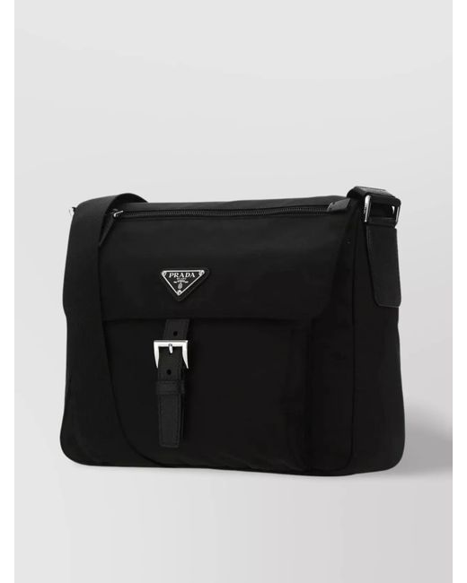 Prada Black Crossbody Bag Nylon Adjustable Strap