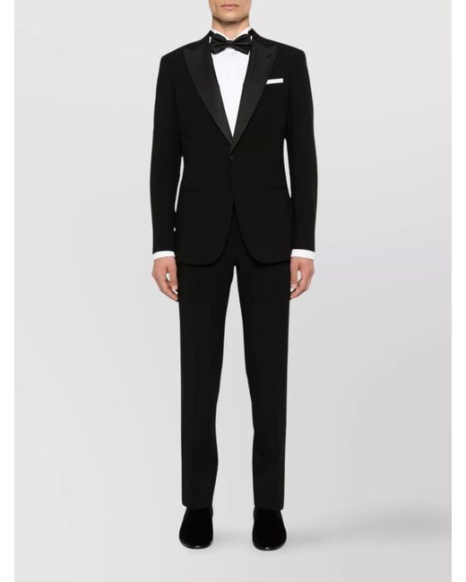 Giorgio Armani Black Virgin Wool Soho Tuxedo for men