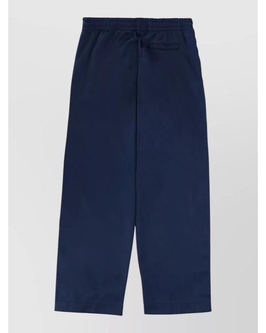 Casablanca Blue Logo Track Pants Side Stripes Zip Pockets for men