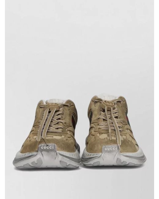 Gucci Metallic 2.0 Sneakers Suede Gg Stripe for men