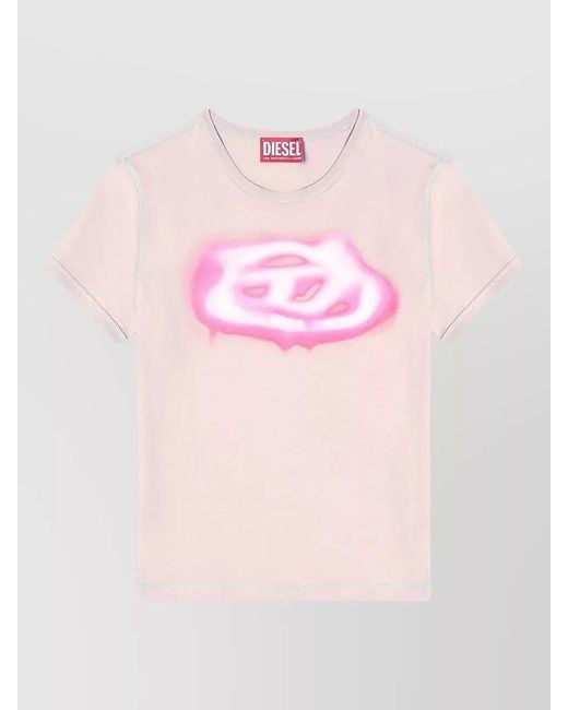 DIESEL Pink Long-Sleeve T-Shirt