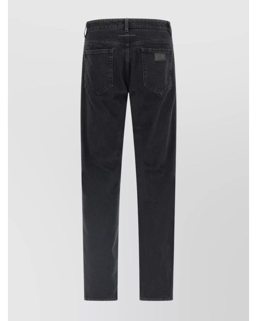 MM6 by Maison Margiela Blue Denim Straight-Leg Trousers for men