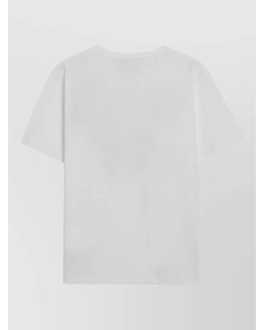 Valentino White Cotton Printed T-Shirt