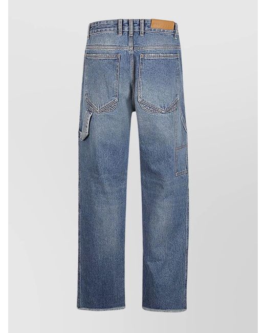 DARKPARK Blue Denim High-Rise Straight-Leg Jeans for men