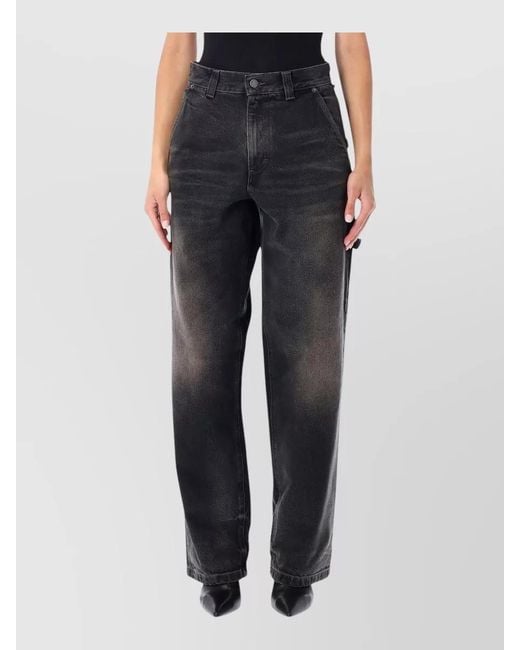 Haikure Blue Sibilla High Waist Wide Leg Denim