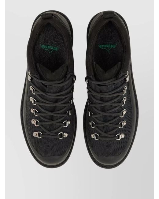 Diemme Black Waterproof Low-Top Hiking Boots for men