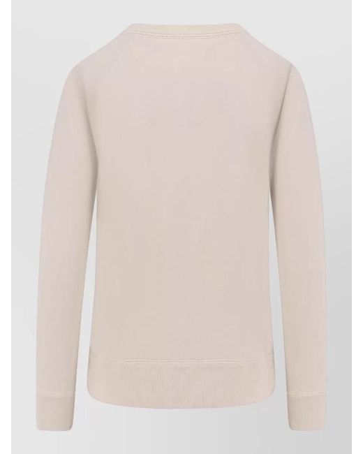 Isabel Marant Pink Logo Print Organic Cotton Sweatshirt