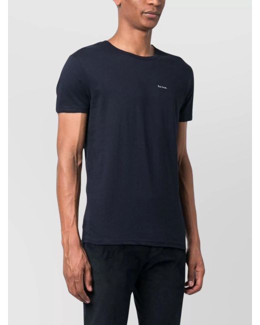 Paul Smith Blue 3-Pack Logo Cotton T-Shirt for men