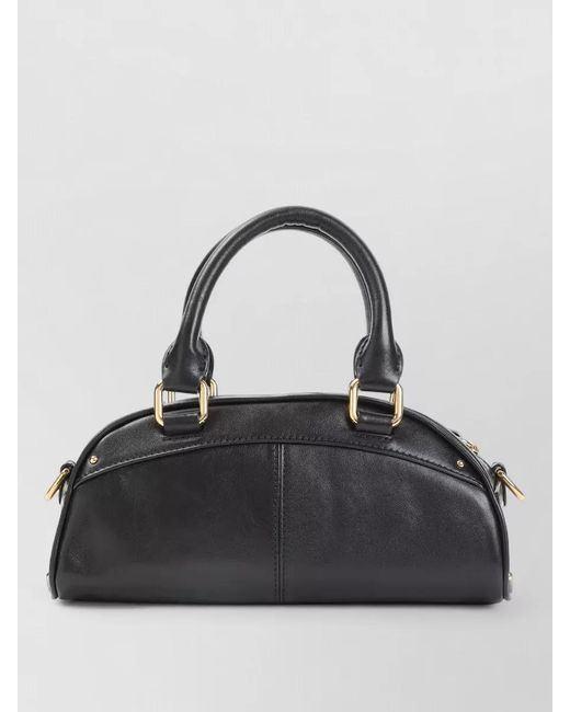 Chloé Black Bowling Small Leather Shoulder Bag