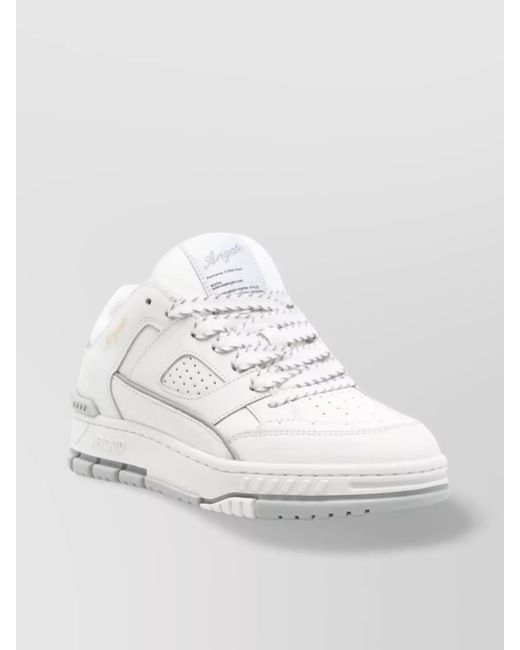 Axel Arigato White Perforated Rubber Sole Sneaker Area