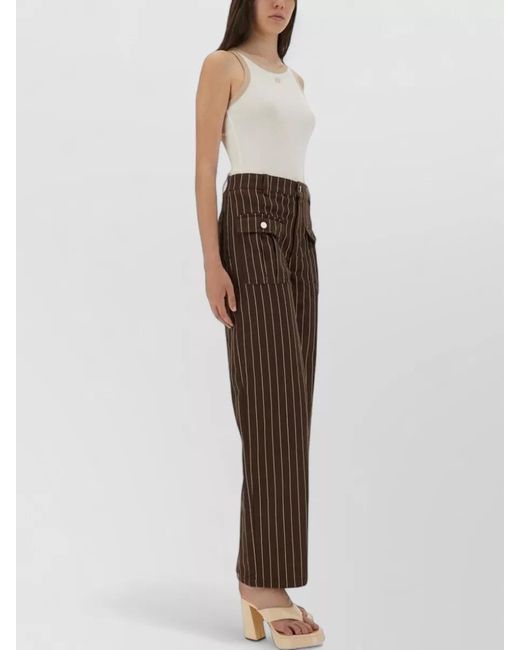 Baum und Pferdgarten White Joly Top Contrast Trim Ribbed Texture