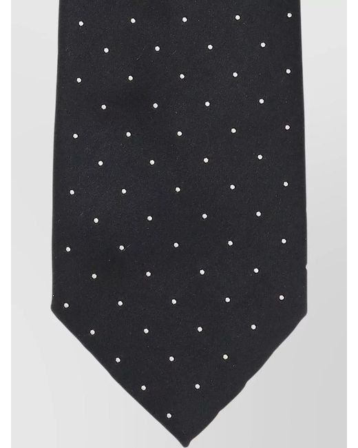 Tom Ford Black Silk Polka Dot Tie for men