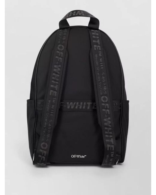 Off-White c/o Virgil Abloh Black Logo-Print Backpack for men